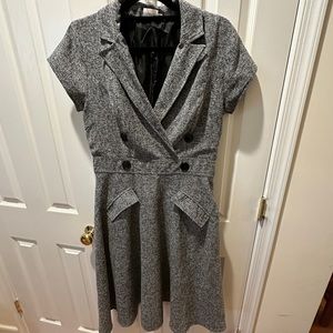 Eshakti Size 12 Charcoal Collarded SuitDress